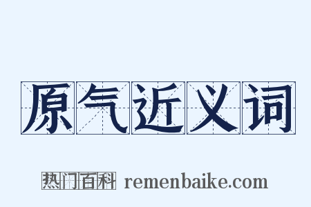 原气近义词是什么意思的图片